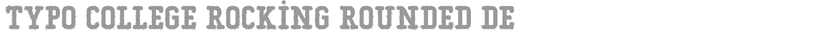 Typo College font preview